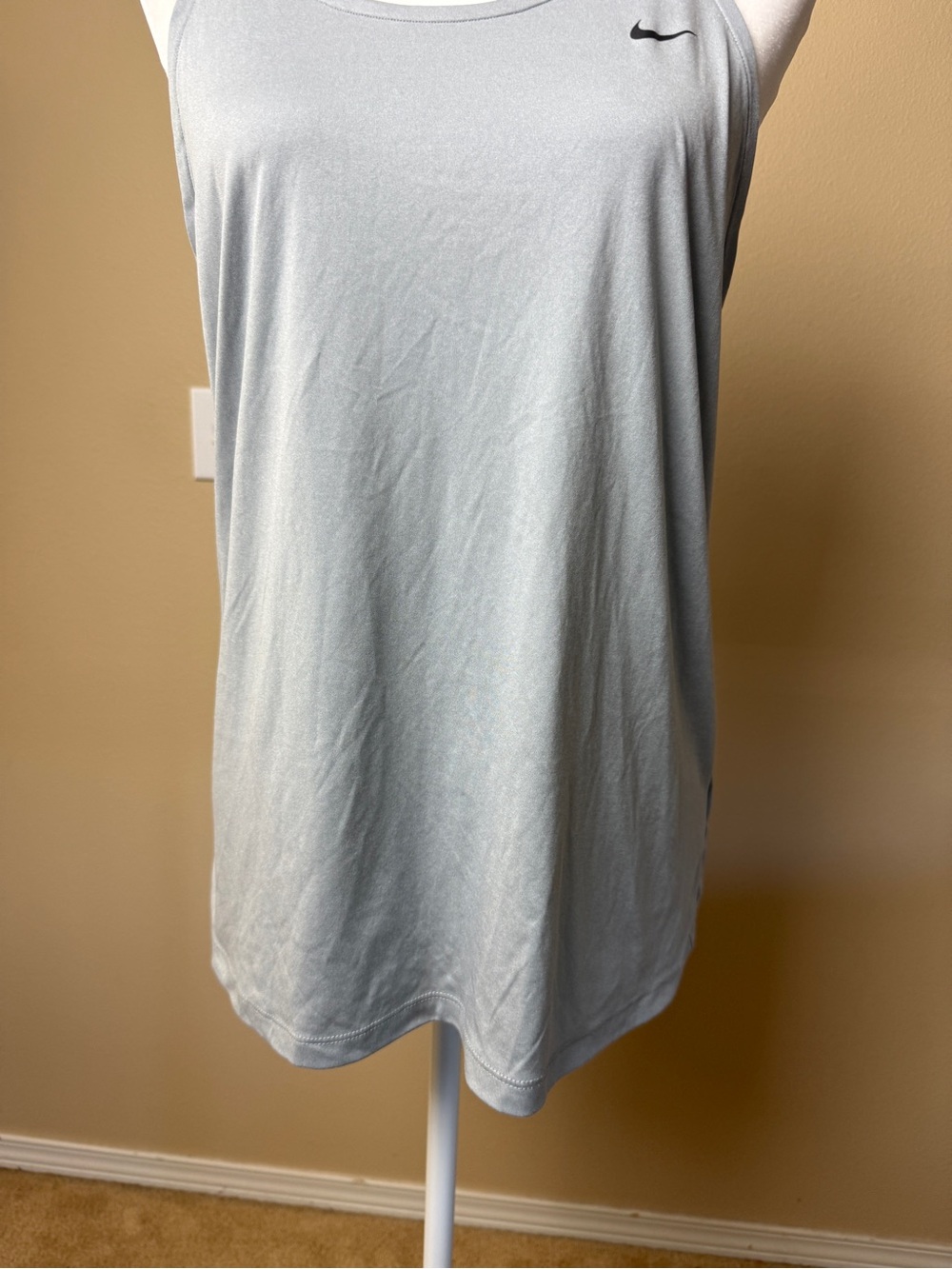 Nike Camo Strap Damen Tank Top Grey Size Large - Picture 3 of 8